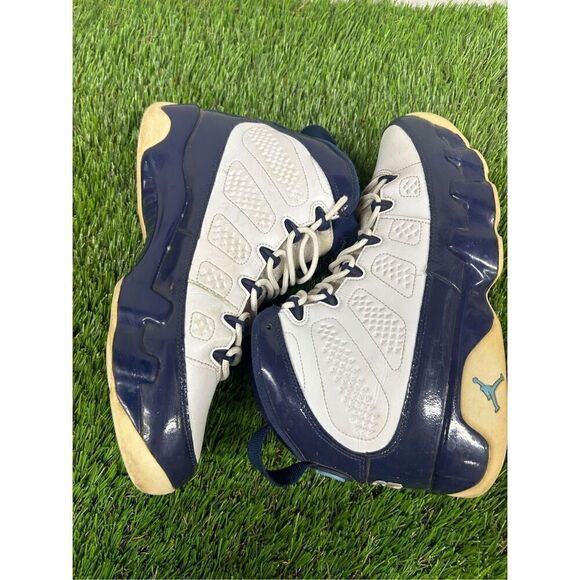 Nike Air Jordan 9 Retro UNC size 8.5 302370-145 OG IX Pearl Blue - Picture 8 of 9